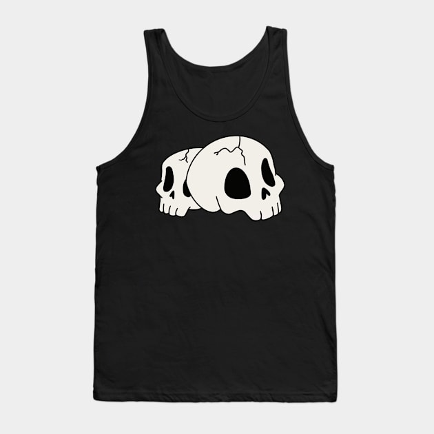 Skulls Tank Top by DiaperedFancy